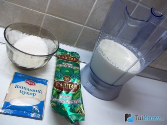 Ингредиенты для молочного коктейля